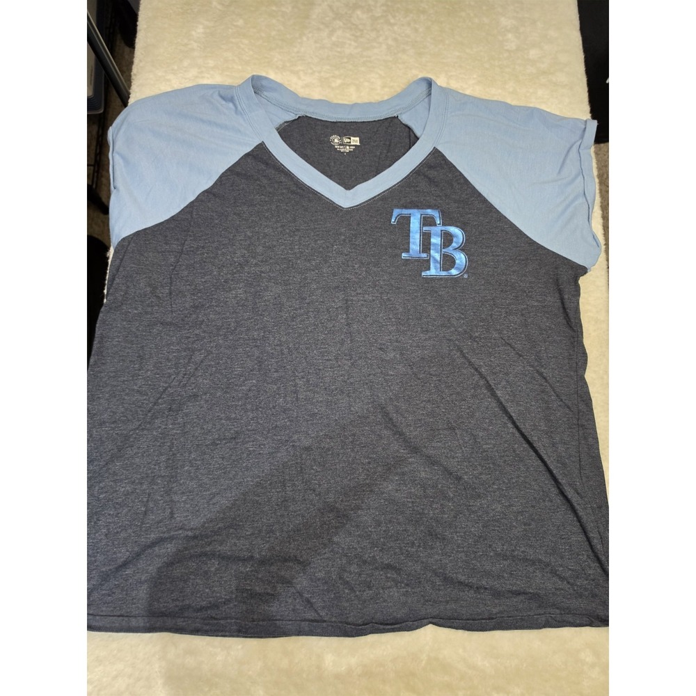 New Era Tampa Bay Rays Baseball Women's T-Shirt Plus Size 4